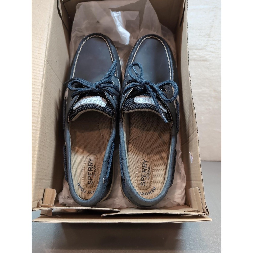 Sperry Top-Sider Bluefish Herring Navy Leather Boat Shoes STS99429 Womens 8.5 M - Picture 8 of 9